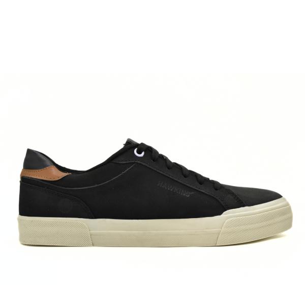 HAWKINS ΑΝΔΡΙΚΟ ΔΕΡΜΑΤΙΝΟ SNEAKER 8425 BLACK