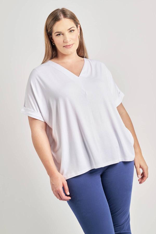 Basic μπλούζα με κάθετη ραφή