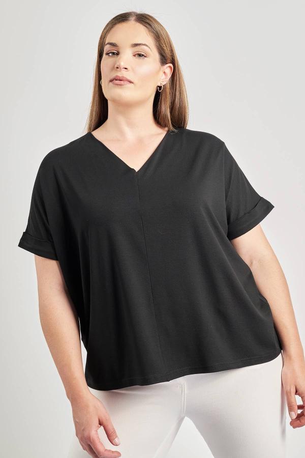 Basic μπλούζα με κάθετη ραφή