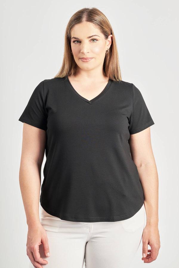 Basic μπλούζα με λαιμόκοψη V