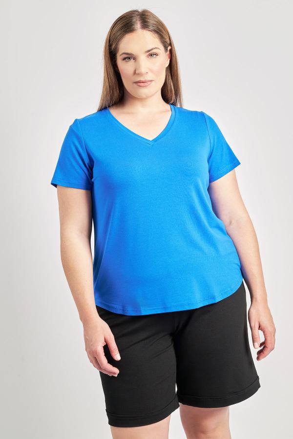 Basic μπλούζα με λαιμόκοψη V