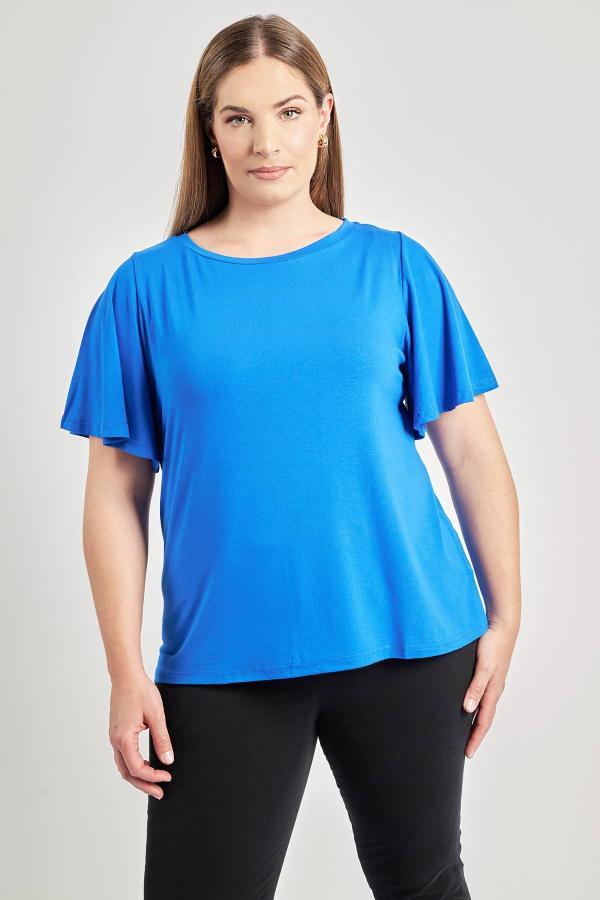 Basic μπλούζα με flared μανίκια