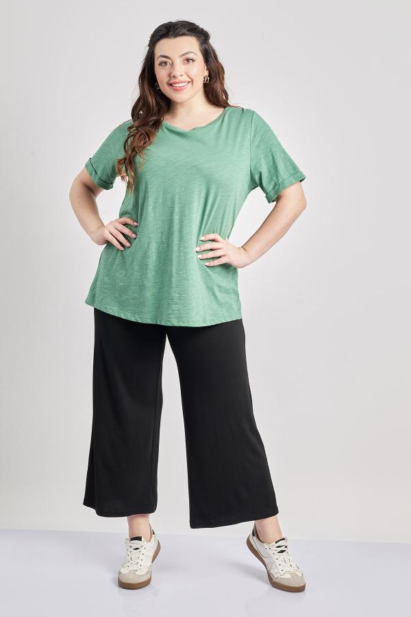 Βισκόζ cropped παντελόνα