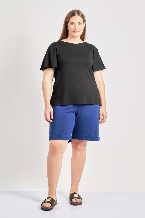 Μονόχρωμο σορτς βισκόζη