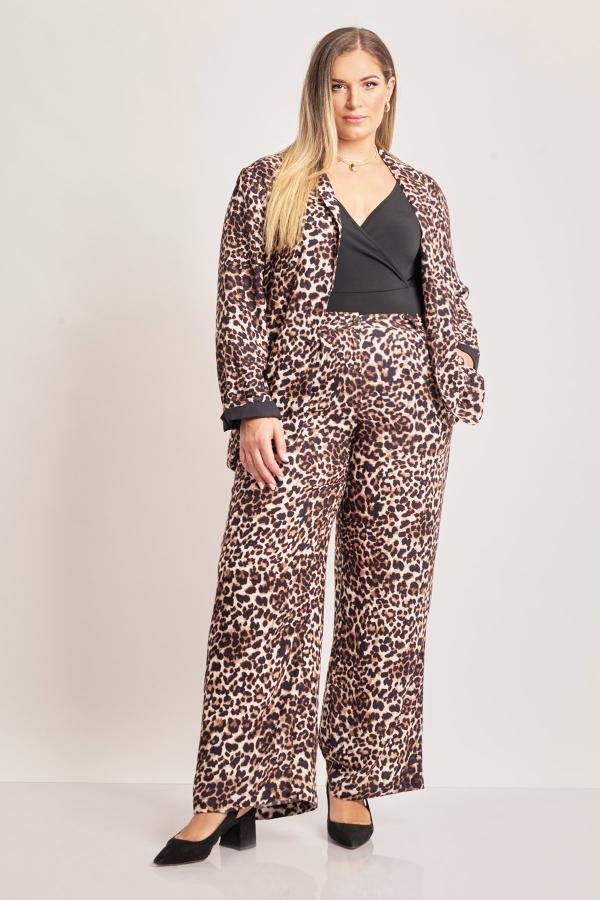 Παντελόνι βισκόζης animal print