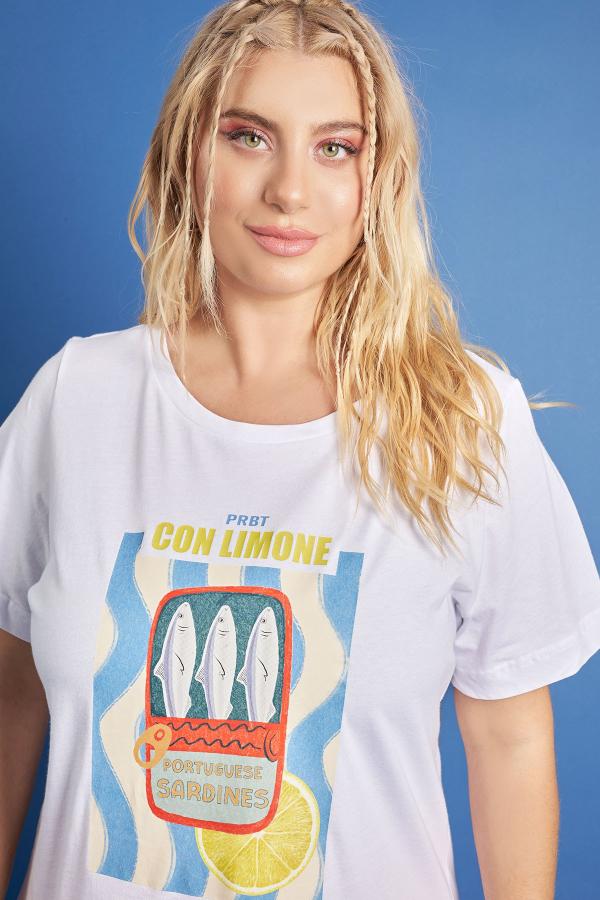 PRBT T-Shirt βαμβακερό με στάμπα Portuguese Sardines