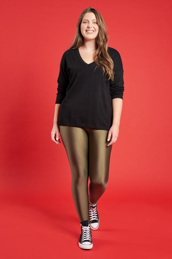 PRBT Γυαλιστερό κολάν ελαστικό