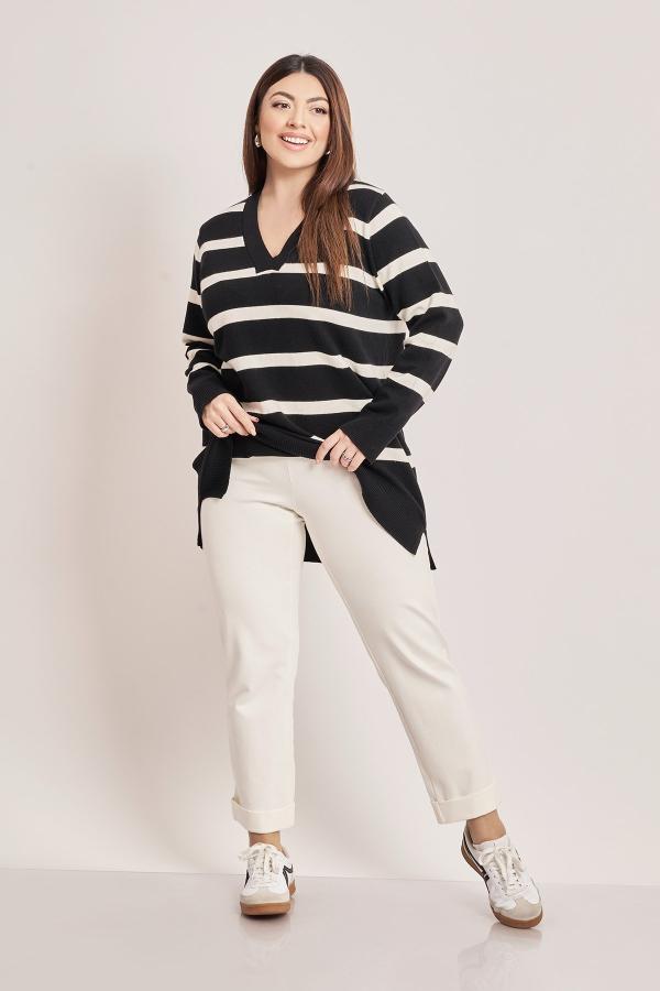 Παντελόνι punto με ρεβέρ