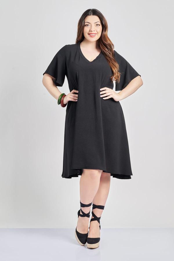 Μίντι φόρεμα washed ανάγλυφο