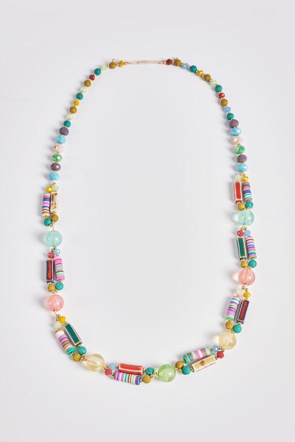 Κολιέ με πολύχρωμες χάντρες