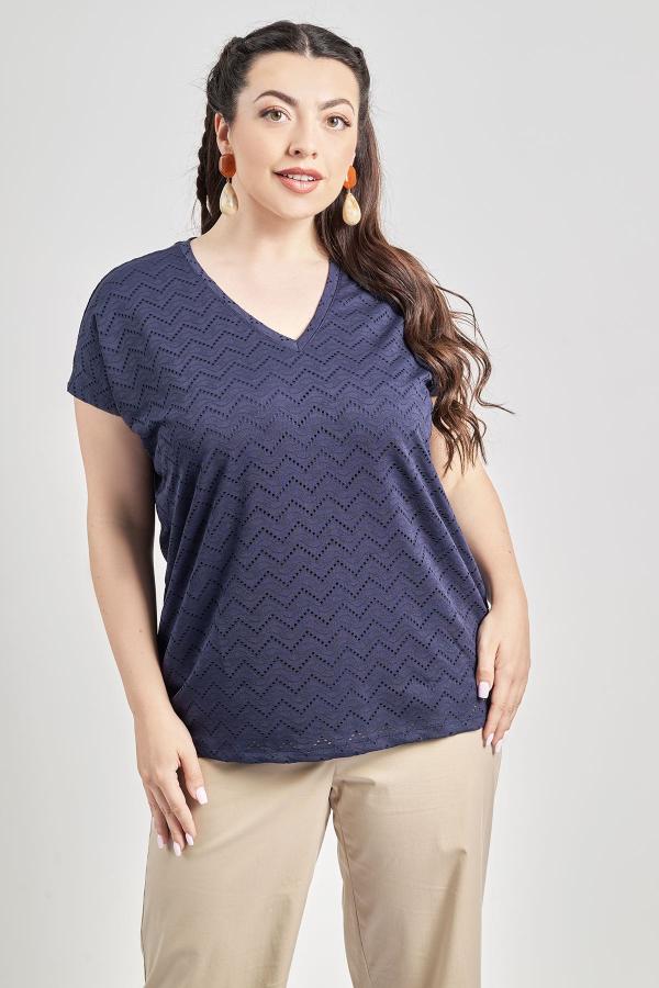 Μπλούζα σε διάτρητο ζικ-ζακ VERO MODA