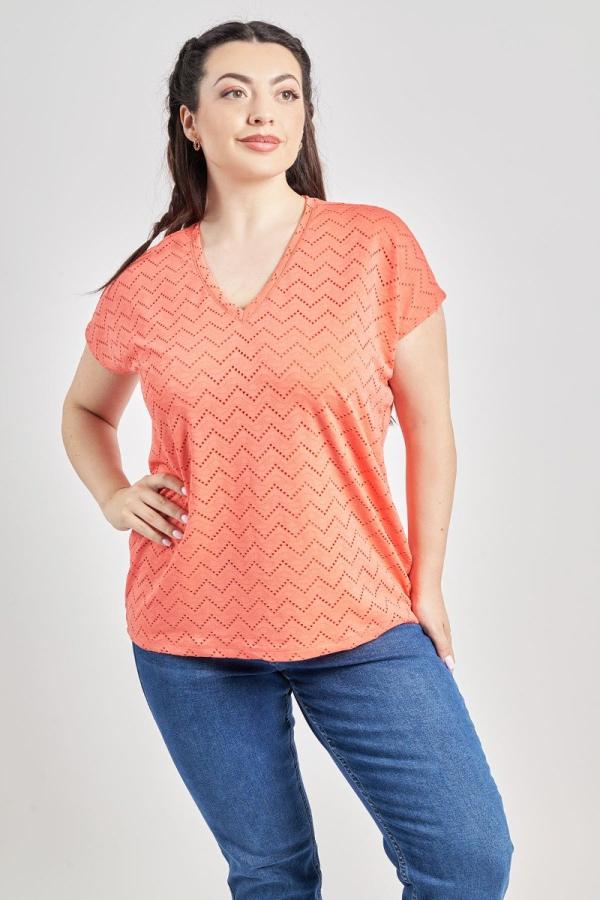 Μπλούζα σε διάτρητο ζικ-ζακ VERO MODA