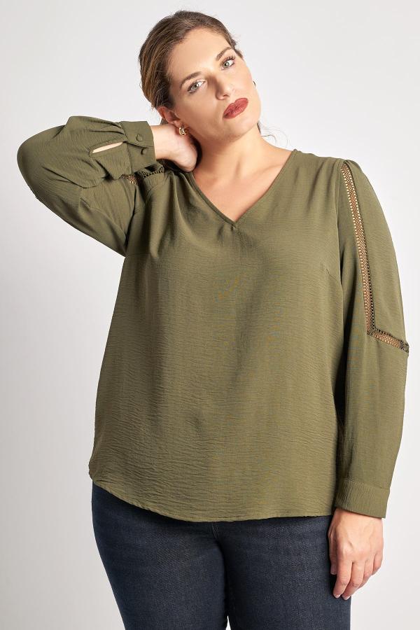 Μπλούζα με V VERO MODA