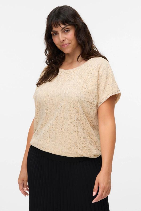 Μπλούζα με κεντητή δαντέλα VERO MODA