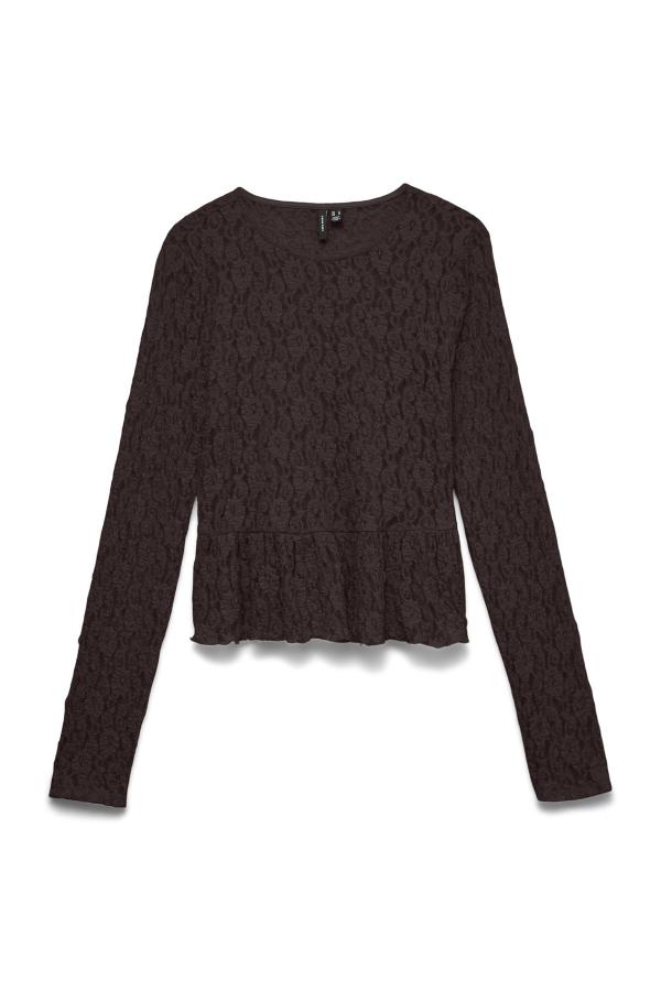 Μπλούζα δαντέλα με πέπλουμ VERO MODA