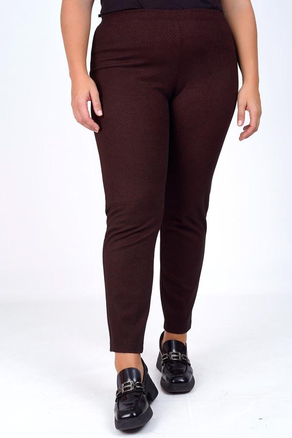 Παντελόνι ελαστικό σε πτι καρό μοτίβο