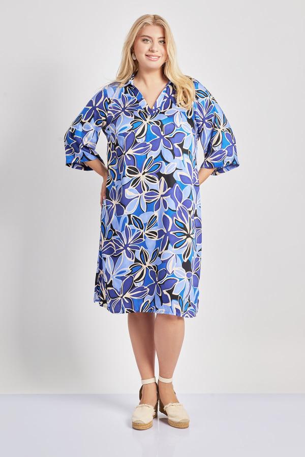 Μίντι εμπριμέ φόρεμα φλοράλ