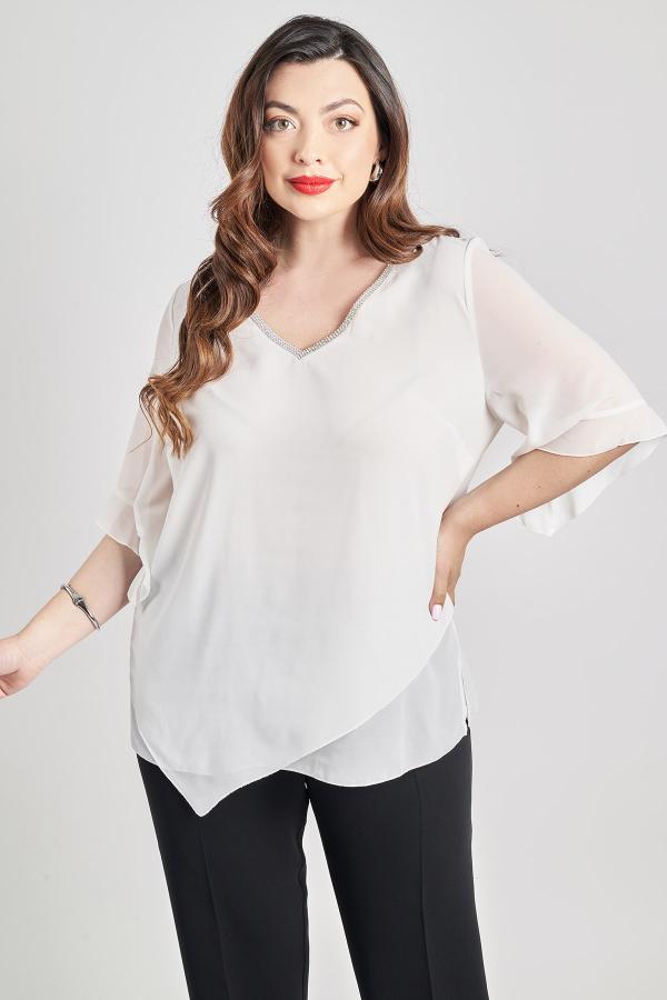 Βραδινή μπλούζα με στρας