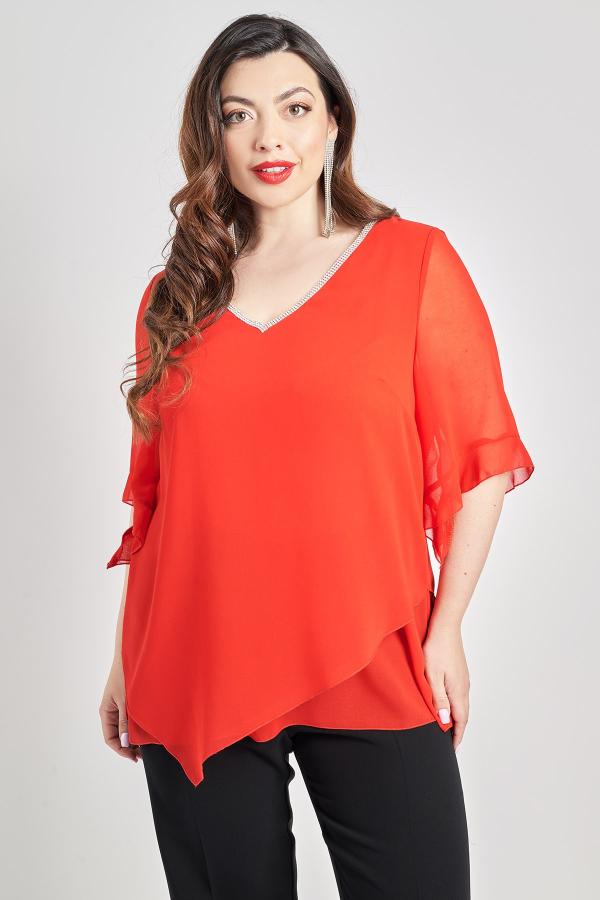 Βραδινή μπλούζα με στρας