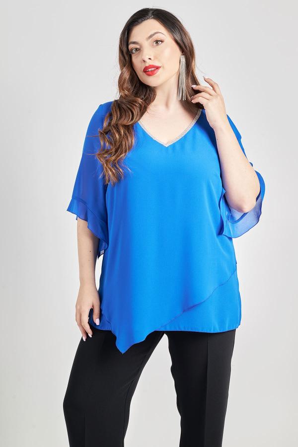 Βραδινή μπλούζα με στρας