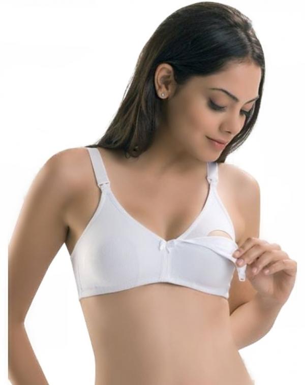 Βαμβακερό Σουτιέν Θηλασμού - Λευκό - 130301-Λευκό-100B