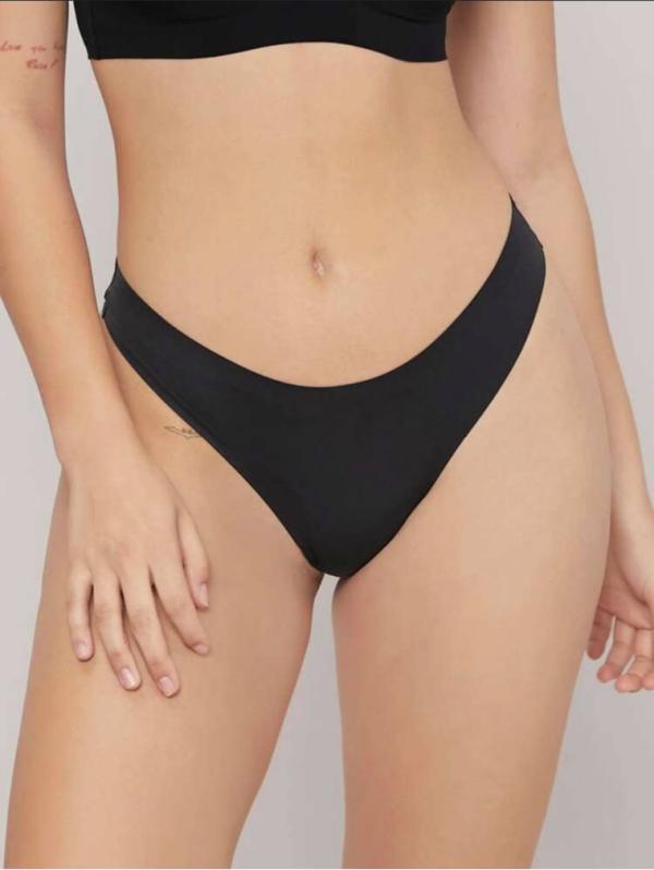 Seamless String Laser Cut - Μαύρο - LC9012-Μαύρο-XS