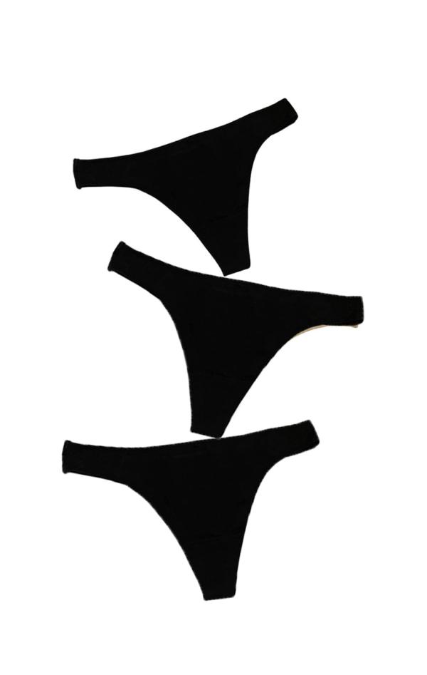 Βαμβακερά Κιλοτάκια Μπραζίλ 3 Τεμαχίων Lorian - Μαύρο - L25010-Μαύρο-L/XL