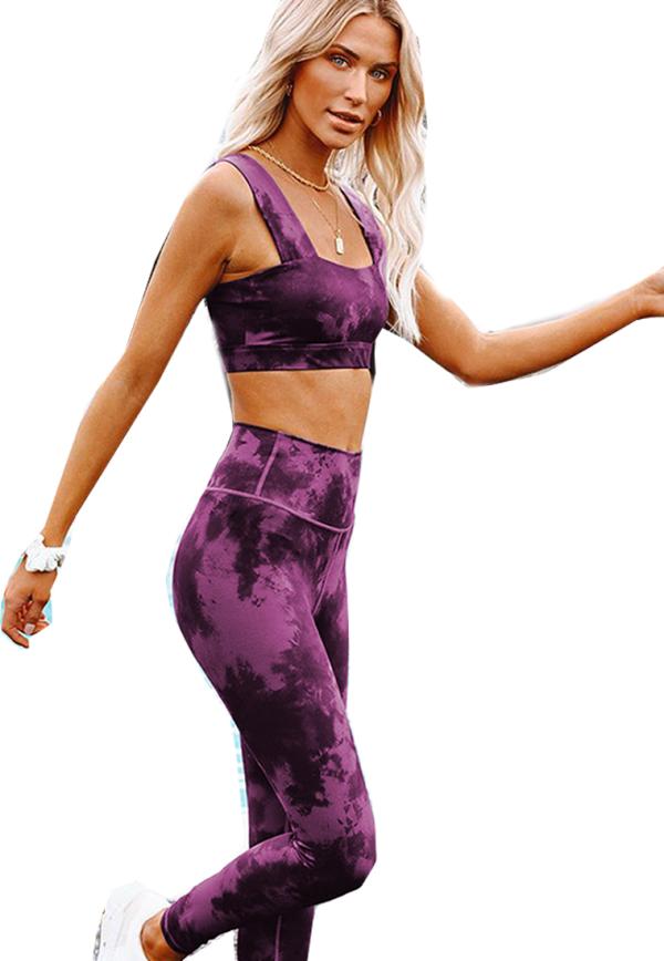 Αθλητικό Σετ Tie Dye - Ροζ - LC261351-Ροζ-XL