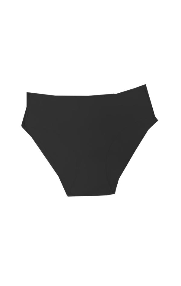 Ψηλόμεσο Κλασσικό Κιλοτάκι Χωρίς Ραφές Laser Cut - Μαύρο - LC80013-Μαύρο-2XL