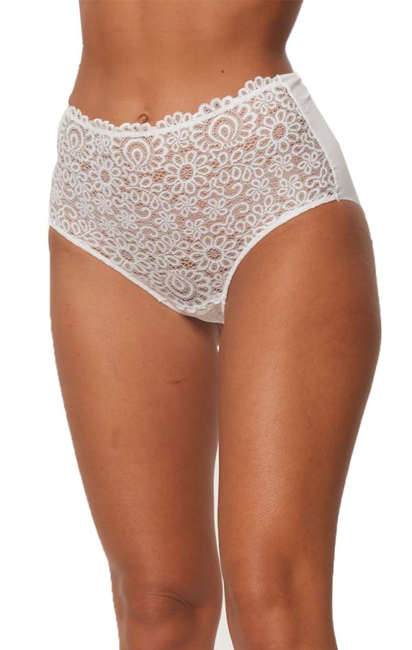 Ελαστικό Ψηλόμεσο Κιλοτάκι Χωρίς Ραφές Classic - Λευκό - LC1020-Λευκό-L