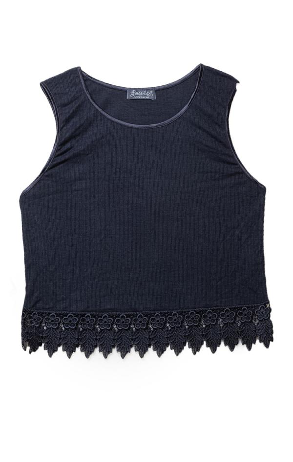 Crop Top μπλουζάκι - Μαύρο - LC0736-Μαύρο-M