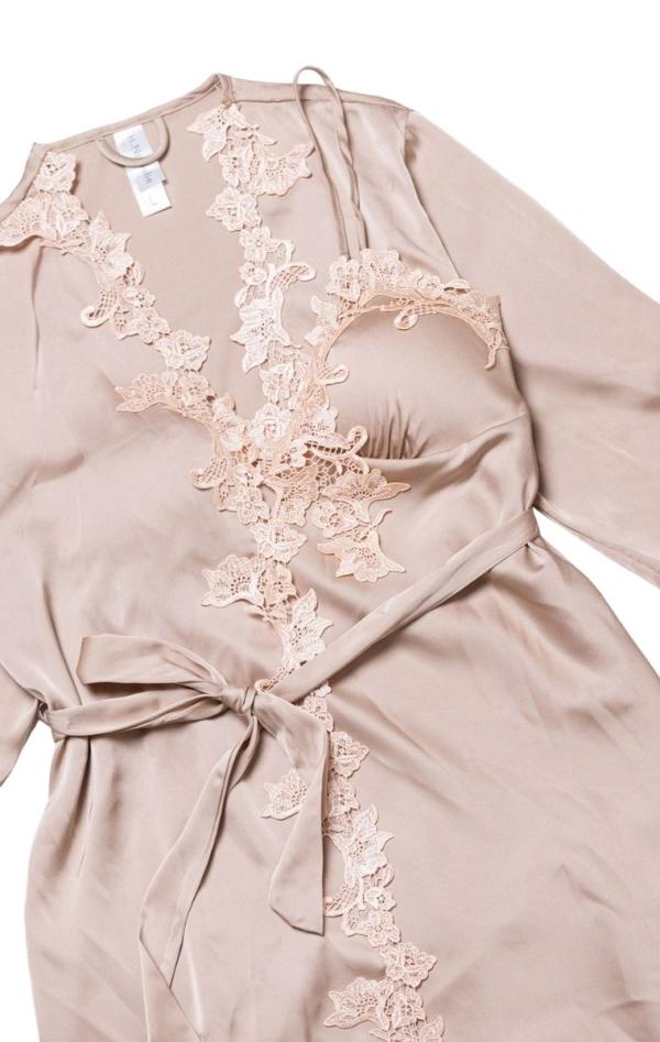 Σετ Ρόμπα & Νυχτικιά Kilian - Μπεζ - LC2104-Μπεζ-XXL