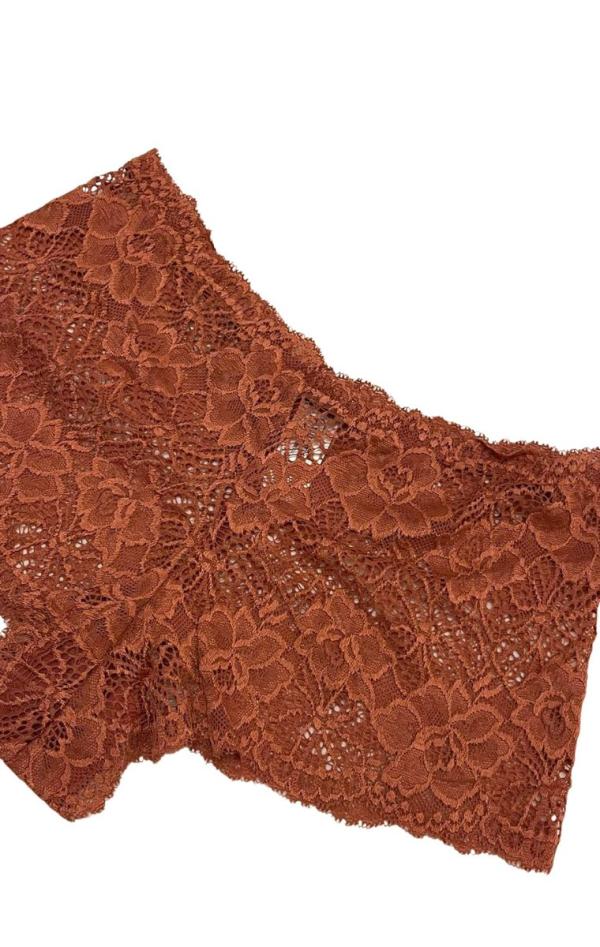 Δαντελένιο Sexy Κιλοτάκι Boxer Classic - Πορτοκαλί - LC80015-Πορτοκαλί-M