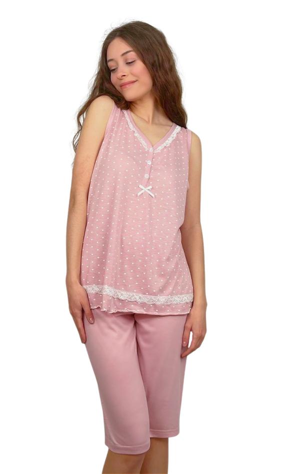 Πιτζάμα βαμβακερή Alina - Ροζ - LC150-Ροζ-Μ