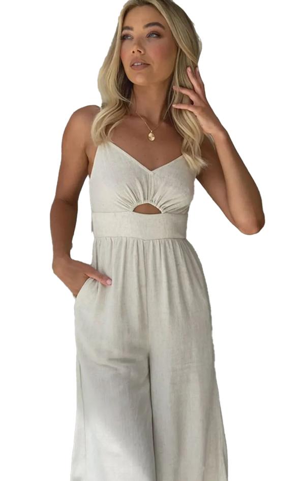 Ολόσωμη Φόρμα Με Παντελόνα - Λευκό - LC643967-1-Λευκό-M