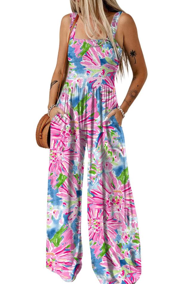 Ολόσωμη Φόρμα Floral - Πολύχρωμο - LC6412180-10-Πολύχρωμο-XL