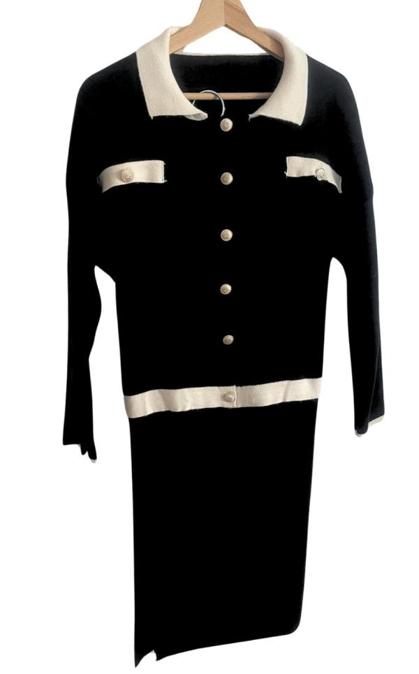 Σετ Τοπ με Φούστα Nandia - Μαύρο - BA6732-0-Μαύρο-One Size