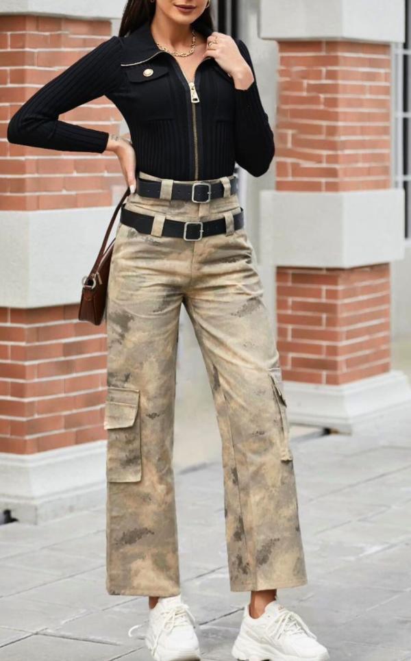 Παντελόνι Παραλλαγής New Trend - Χακί - BB78522-Χακί-S